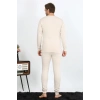 MİRAY- Erkek Pamuk Krem İçlik Takım