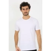 MİRAY- Erkek Sıfır Yaka Beyaz Penye Atlet