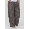 MİRAY- Kadın Büyük Beden Bürümcük Pantolon  Kahve