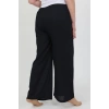 MİRAY- Kadın Büyük Beden Bürümcük Pantolon Lacivert