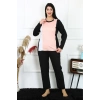 MİRAY- Kadın Büyük Beden Penye Uzun Kol Pijama Takım