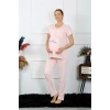 MİRAY- Kadın Kısa Kol Hamile Lohusa Pijama Takımı