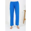 MİRAY- Kadın Penye Düz Tek Alt Pijama Mavi