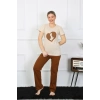 MİRAY- Kısa Kol Penye Pijama Takımı