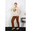 MİRAY- Kısa Kol Penye Pijama Takımı