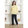 MİRAY- Kız Çocuk Penye Pijama Takım Sarı