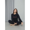 MİRAY- Polar Kadın Pijama Takımı Lacivert