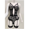 MARSİLYAN- Afrodit Siyah Sexy Jartiyer Takım -1050