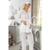 MARSİLYAN- Ekru Hamile ( Lohusa ) Pijama Takımı - 1604
