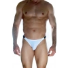 MARSİLYAN- Erkek Beyaz Arkası Büzgülü Brazillian Slip