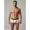 MODLİVE Erkek Beyaz Biyeli File Boxer
