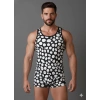 MODLİVE Erkek Desenli Tank Top Boxer Takımı