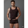 MODLİVE Erkek Desenli Tank Top Boxer Takımı