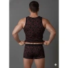 MODLİVE Erkek Desenli Tank Top Boxer Takımı