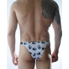 MODLİVE Erkek El Desenli Brazillian Slip İç Çamaşırı