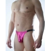 MODLİVE Erkek Fuşya Lame Brazillian Slip İç Giyim