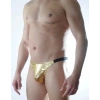 MODLİVE Erkek Gold Lame Brazillian Slip İç Çamaşırı