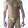 MODLİVE Erkek Gold Lame Brazillian Slip İç Çamaşırı