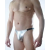MODLİVE Erkek Gümüş Lame Brazillian Slip
