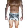 MODLİVE Erkek Gümüş Lame Short