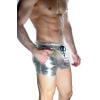 MODLİVE Erkek Gümüş Lame Short