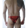 MODLİVE Erkek Kırmızı Lame Brazillian Slip