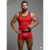 MODLİVE Erkek Kırmızı Tank Top Boxer Takımı
