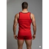 MODLİVE Erkek Kırmızı Tank Top Boxer Takımı
