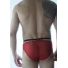 MODLİVE Erkek Kırmızı Tül Fantezi Slip İç Çamaşırı