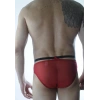 MODLİVE Erkek Kırmızı Tül Fantezi Slip İç Çamaşırı
