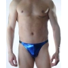 MODLİVE Erkek Mavi Lame Brazillian Slip iç Çamaşırı