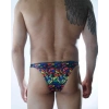 MODLİVE Erkek Renkli Desenli Brazillian Slip