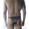 MODLİVE Erkek Renkli Desenli Brazillian Slip