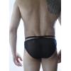 MODLİVE Erkek Siyah Tül Fantezi Slip İç Çamaşırı