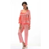 MARSİLYAN- Nar Çiçeği Saten Pijama Takımı - 1413