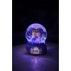 Mor Love Sevgililer Temalı Led Işıklı Kar Küresi 9 cm – Romantik & Anlamlı Sevgili Hediyesi