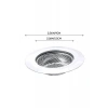 Mutfak Su Lavabo Filtresi Örgü Süzgeç Paslanmaz Çelik 7.5 cm Çap