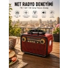 Müzik Kutusu Bluetooth Bağlantılı El Fenerli Nostaljik Tasarım Radyo