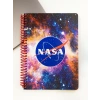 NASA Temalı Spiral Kareli Defter – 80 Yaprak, 160 Sayfa (18 x 24 cm)