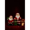 Noel Baba Biblo Seti 2’li – 9 cm & 11 cm – Premium Yılbaşı Dekor Koleksiyonluk Hediye