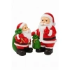 Noel Baba Biblo Seti 2’li – 9 cm & 11 cm – Premium Yılbaşı Dekor Koleksiyonluk Hediye