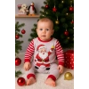 Noel Baba Detaylı Bebek Tulum % 100 Pamuk