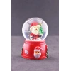 Noel Baba ve Çam Ağacı Temalı Mini Boy Işıklı  Yılbaşı Kar Küresi 6.5 cm E
