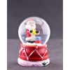 Noel Baba ve Hediye Paketleri Temalı Mini Boy Işıklı  Yılbaşı Kar Küresi 6.5 cm F