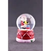 Noel Baba ve Hediye Paketleri Temalı Mini Boy Işıklı Yılbaşı Kar Küresi 6.5 cm F