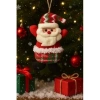 Noel Yılbaşı Çam Ağacı Süsü Peluş Tekstil Örme Orta Boy 17 cm x 11 cm