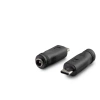 Notebook Adaptör Ucu Çevirici Type-C (M) To 5.5*2.5 (F) 10Lu Paket Siyah HDX1340