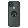 Oppo A15 Kılıf Montreal Yüzüklü Silikon Kapak - Yeşil