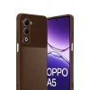 Oppo A5 4G Auto Focus Karbon Kapak - Kahverengi