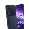 Oppo A5 4G Auto Focus Karbon Kapak - Lacivert